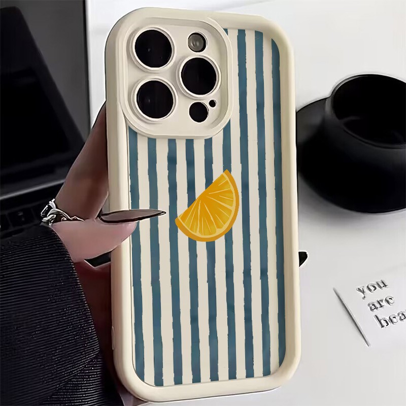 Perfume Pure Xs - Striped Lemon Slice Pattern Phone Case