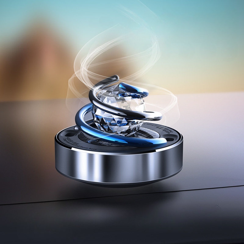 Perfume Fragrance Diffuser - Car Air Freshener Creative Solar Rotation