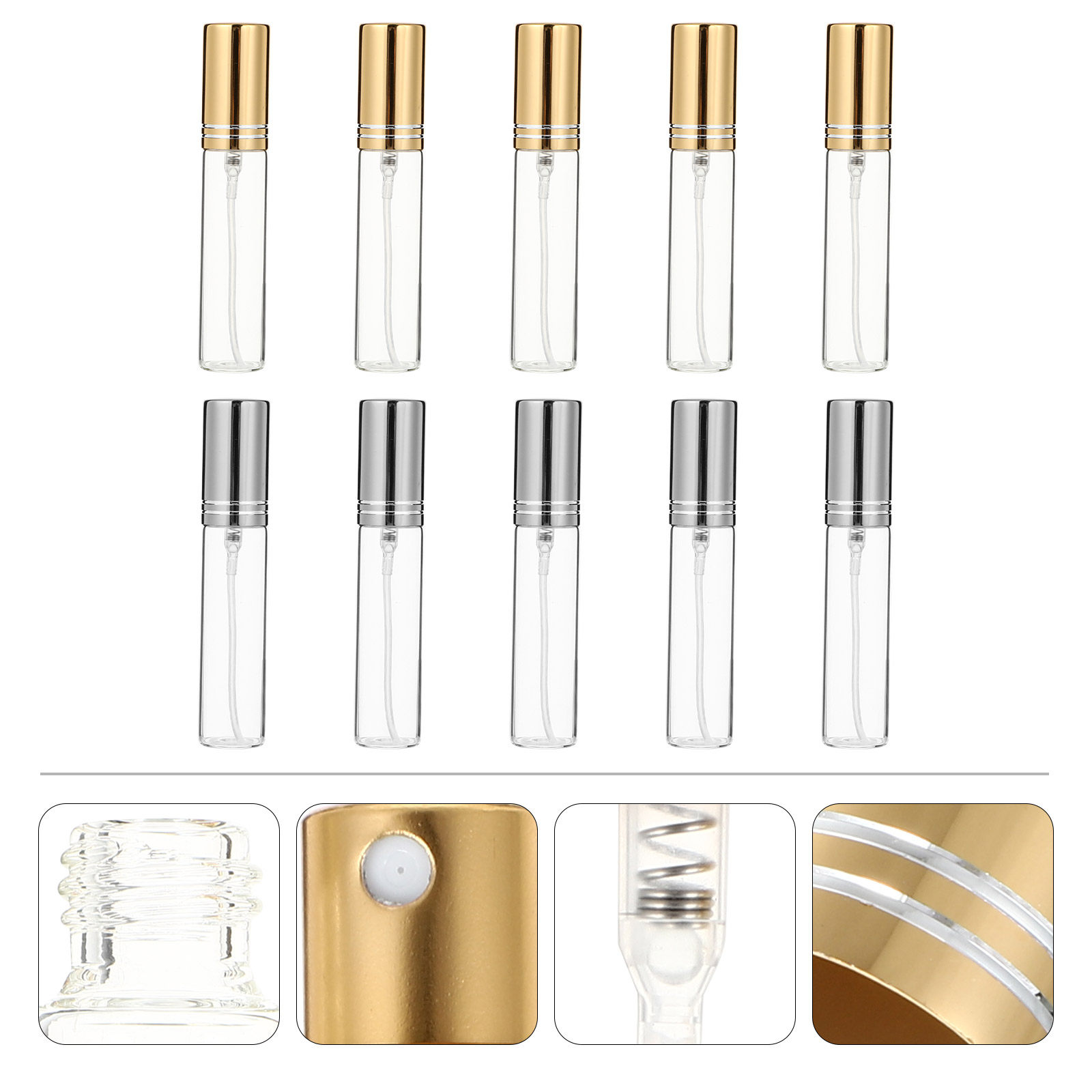 10Pcs High Quality Clear Glass - Perfume Quality Fragrance Oils 评论和价格