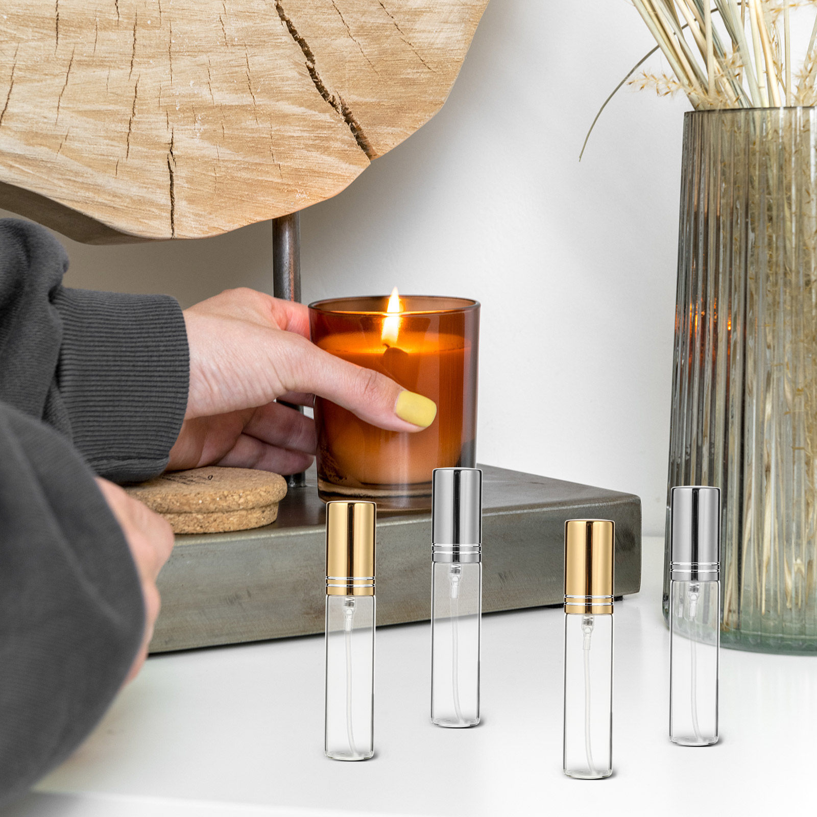 10Pcs High Quality Clear Glass - Perfume Quality Fragrance Oils 评论和价格
