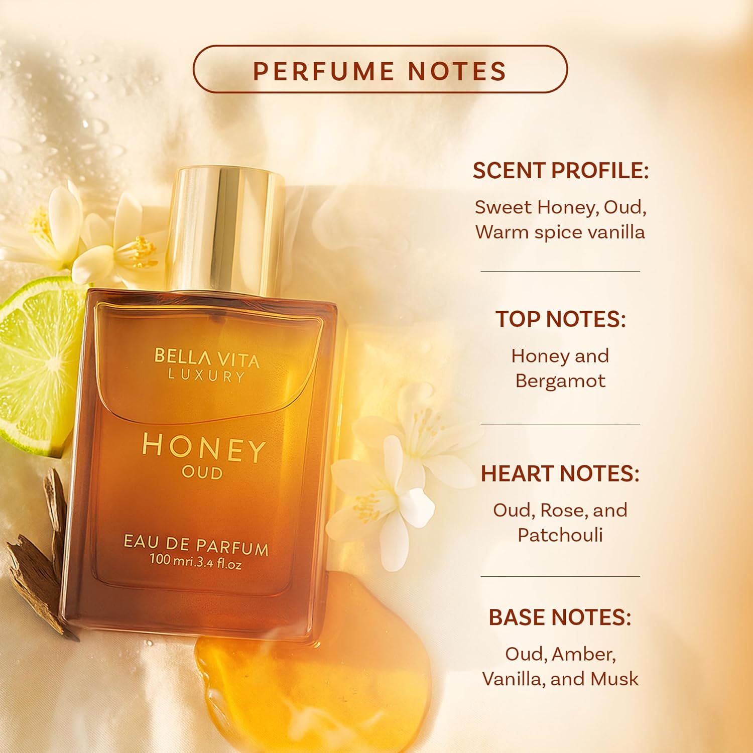 BellaVita Luxury Honey Oud EDP - Perfume Quality Fragrance Oils 评论和价格