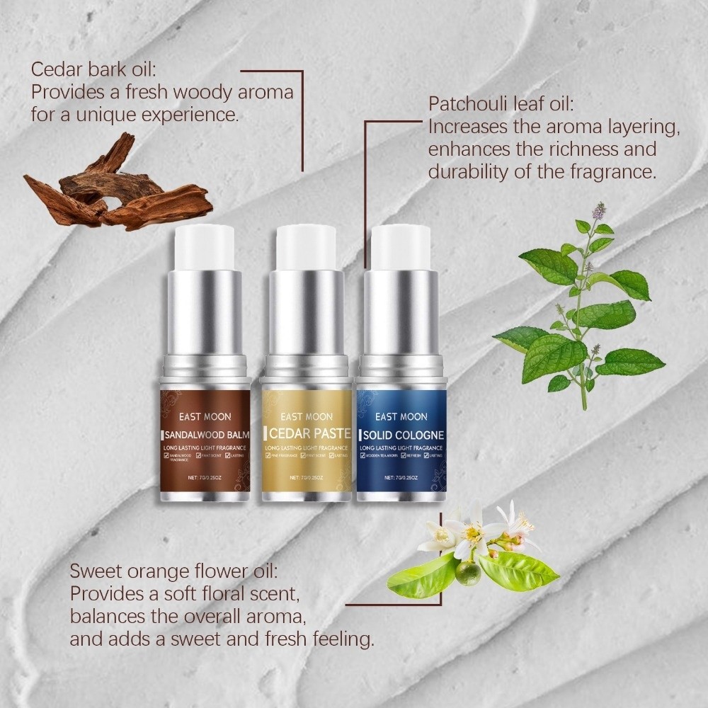Natural EAST MOON Solid Perfum - Cologne Solid Balm 评论和价格