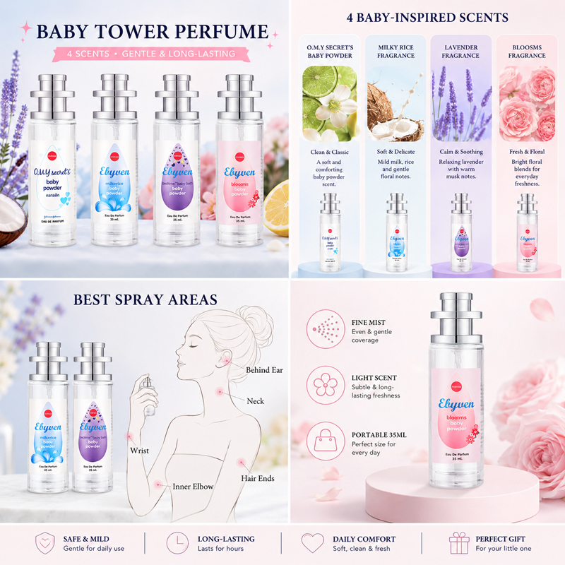 2pcs 35ml Baby Powder Perfume  - Perfume Lavender Fragrance 评论和价格