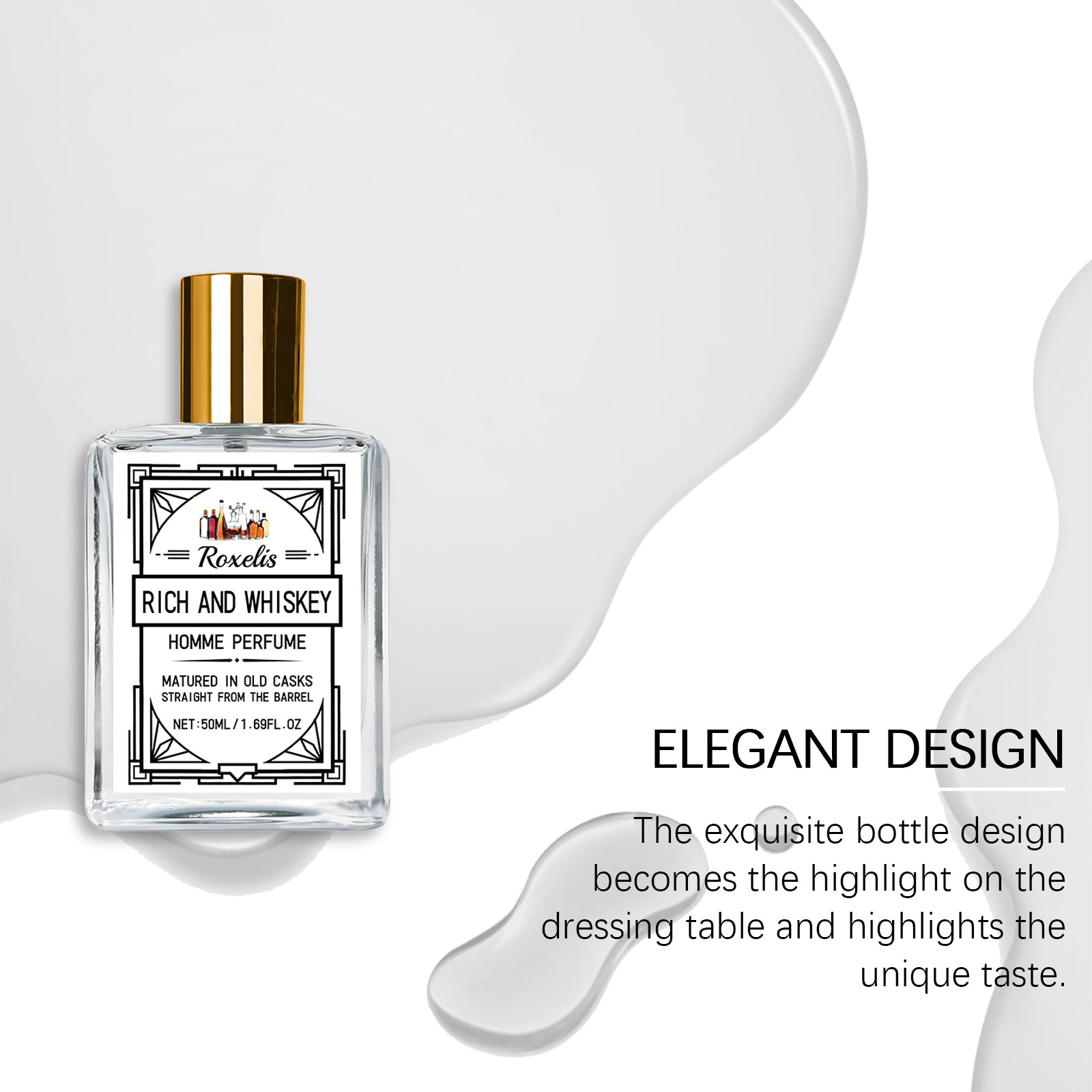 Roxelis 50ml Charm Whisky Men' - Perfume Fragrance Vanilla 评论和价格